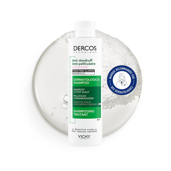 Dercos Technique Anti-Pelliculaire  - Shampooing Cuir Chevelu Sensible 200 ml