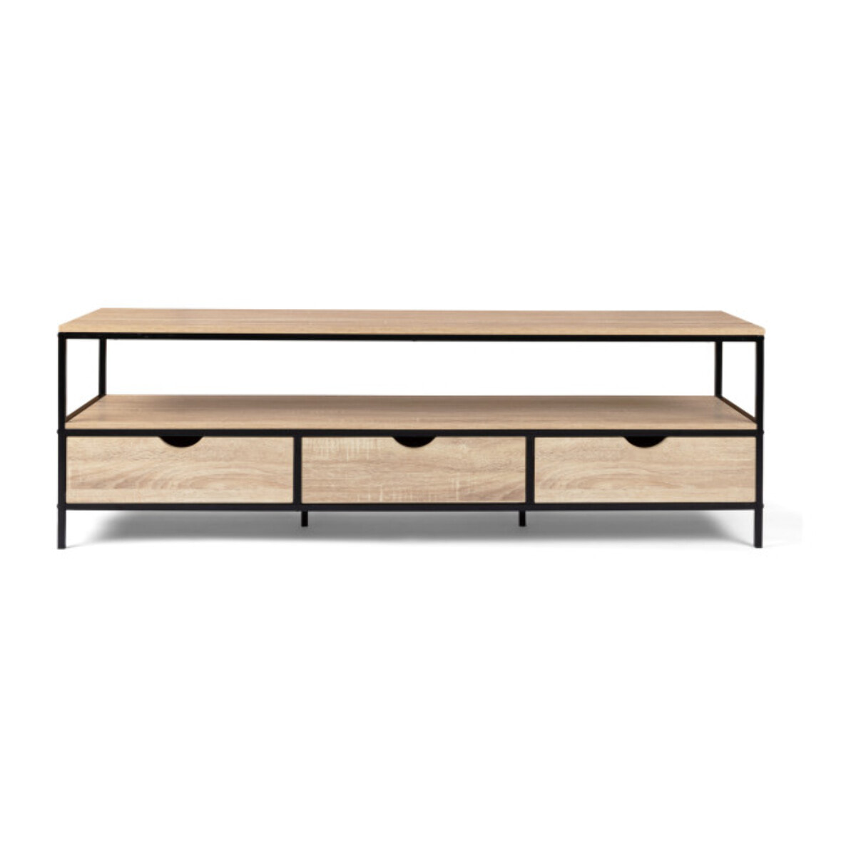 Meuble TV Memphis 3 tiroirs L160cm