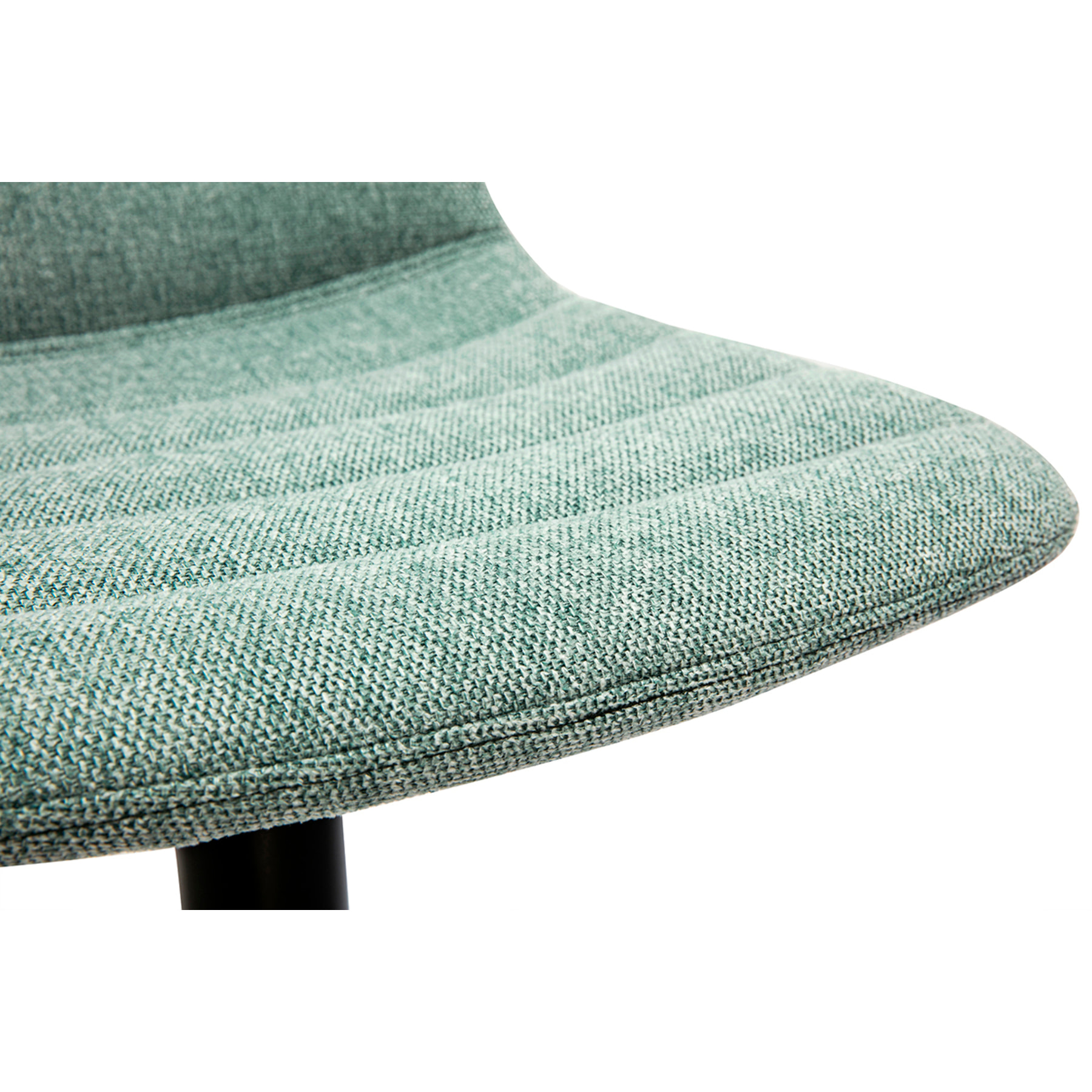 Tabourets de bar réglables pivotants 360° en tissu effet velours texturé céladon et métal (lot de 2) SAURY