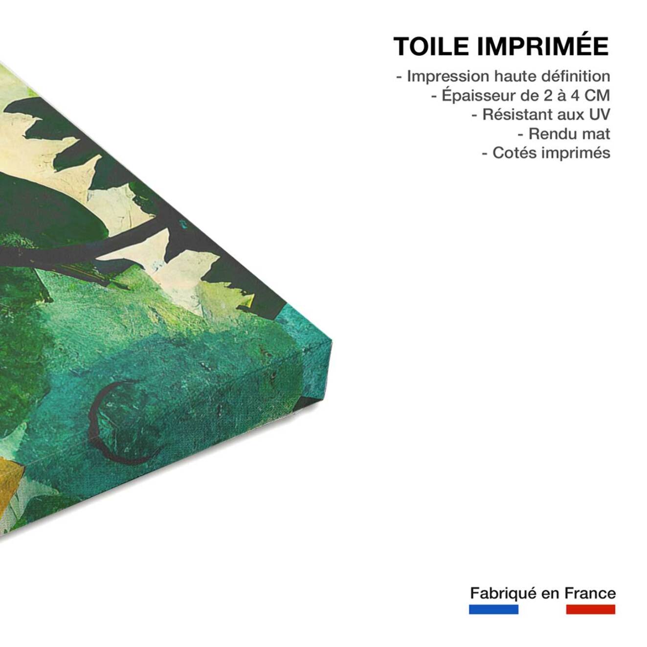 Tableau jungle bienvenue dans la jungle  Toile imprimée