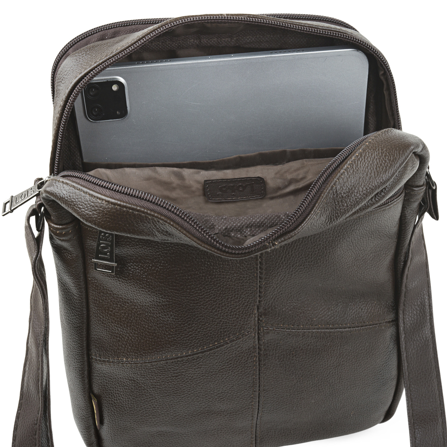 Bandolera Hombre Piel/Pu Lois Steens Marron