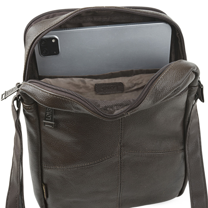Bandolera Hombre Piel/Pu Lois Steens Marron