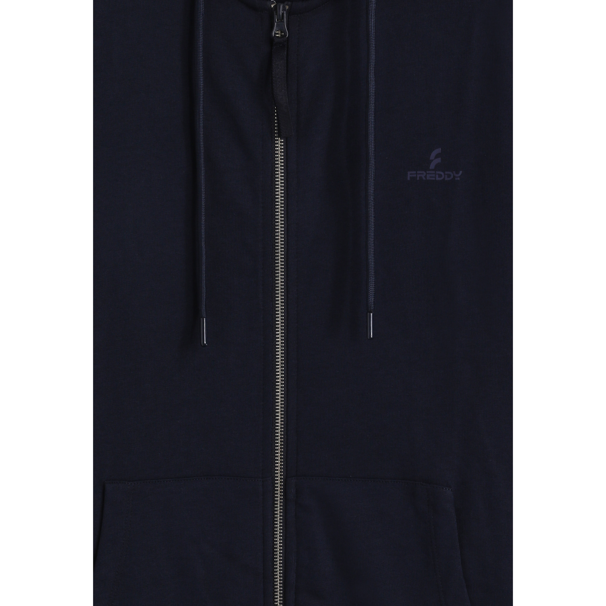 Tuta sportiva in cotone con felpa cappuccio e zip