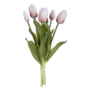 Mazzo di tulipani 1 pz - Colore Crema - 20xH39x20cm - Bianchi Dino