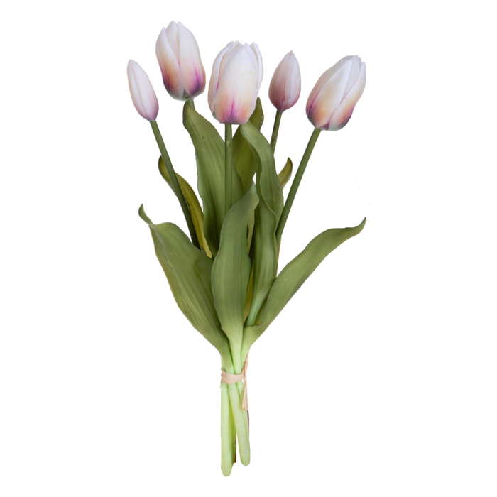 Mazzo di tulipani 1 pz - Colore Crema - 20xH39x20cm - Bianchi Dino