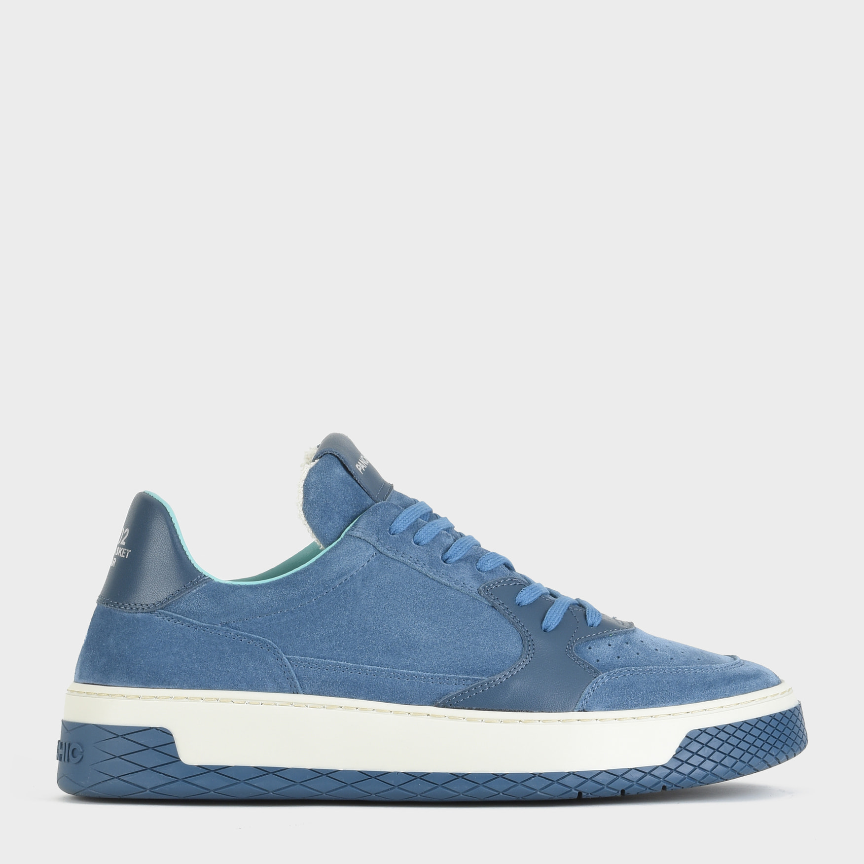 SNEAKER LOW P02 UOMO IN SUEDE E PELLE BLUE