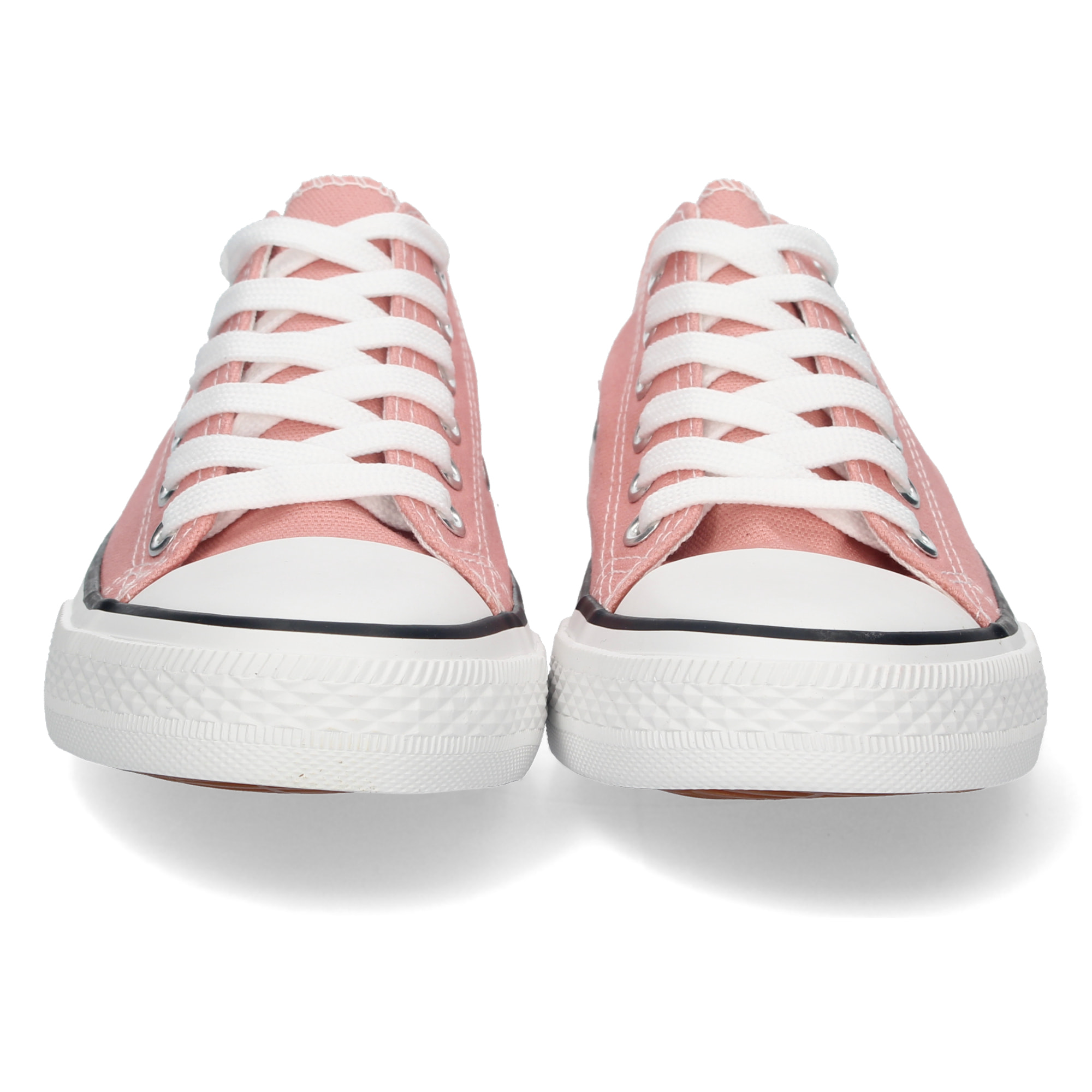 Zapatilla Plana de Lona con Cordones