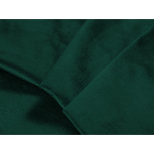 Canapé d'angle droit convertible avec coffre de rangement "Clinton" 5 places en velours vert bouteille