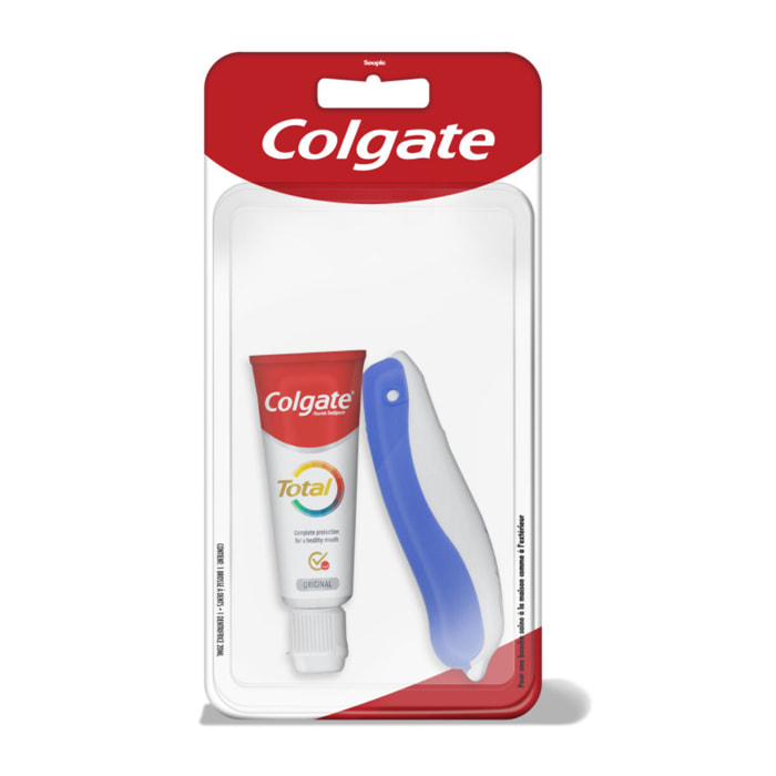 Pack de 12 - Kit de voyage Colgate Total Brosse à dents & Dentifrice 20ml