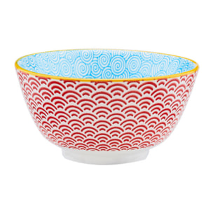 Bol PATTERN Ø12cm - 6 pièces - Color