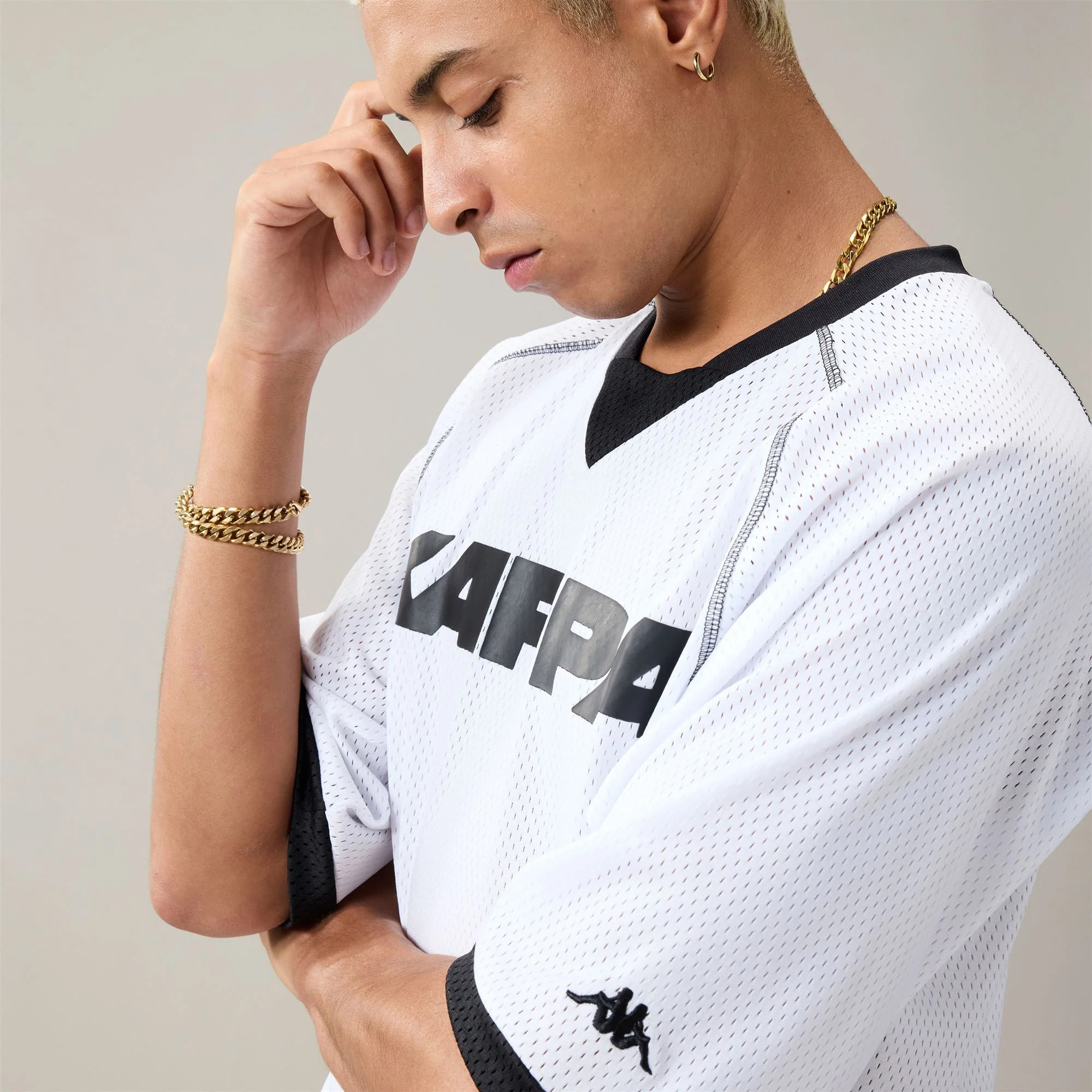 Kappa - Camisetas y tops Hombre Blanco - Authentic Sanso