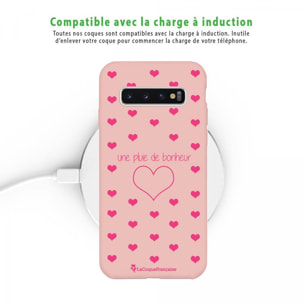 Coque Samsung Galaxy S10 Silicone Liquide Douce rose pâle Pluie de Bonheur Rose La Coque Francaise.