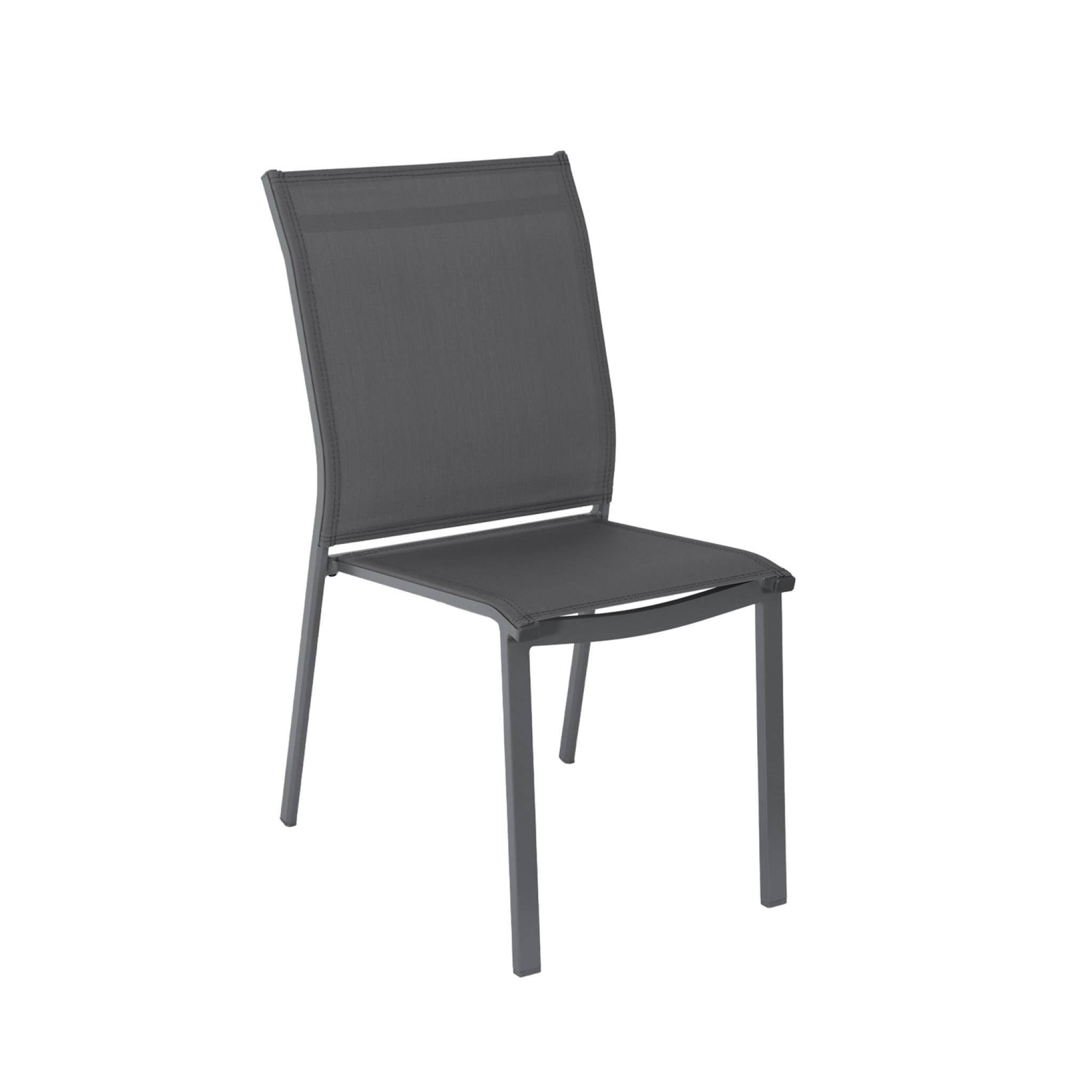 Table de jardin extensible aluminium + 6 assises SEATTLE + BUFFALO