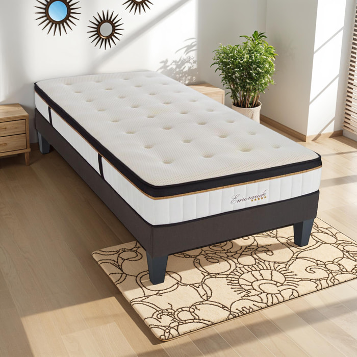 Matelas EMERAUDE | 1 Place | Mémoire de Forme - 24cm