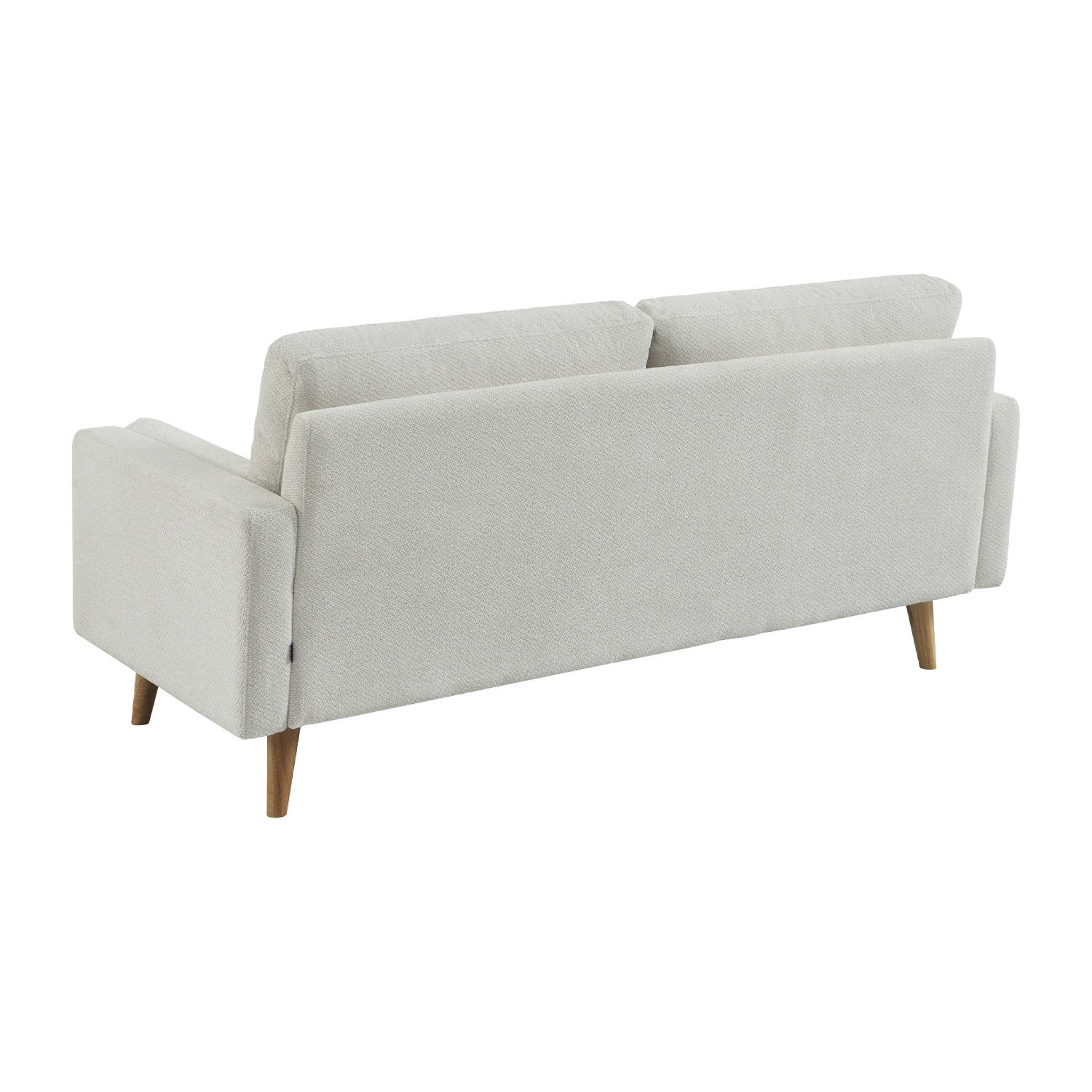 Canapé tissu chenille capitonné 3 places IVAR