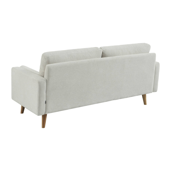 Canapé tissu chenille capitonné 3 places IVAR