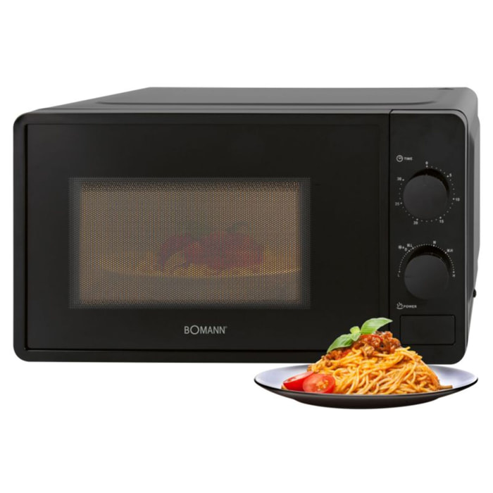 Four micro-onde 20L 1150W  Bomann MW6014CB-Noir
