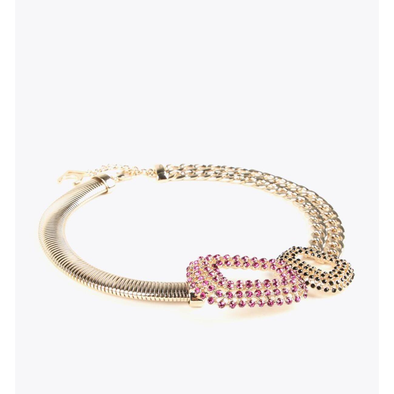 collana girocollo, gioielli a catena combinata a due pezzi