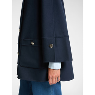 Elena Mirò - Cappotto corto in tessuto double - Blu