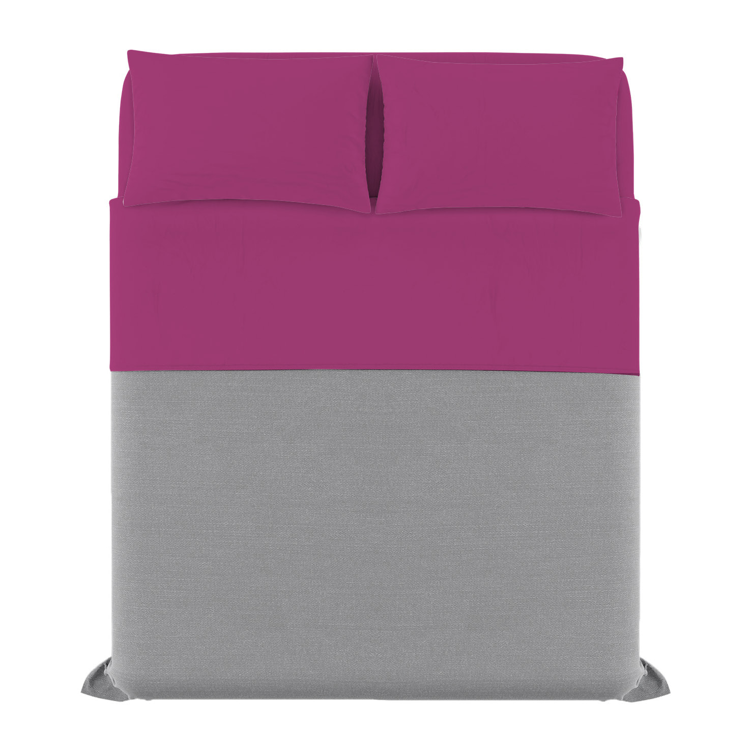 COMPLETO LETTO ELEGANT MADE IN ITALY MICROFIBRA - FUCSIA MATRIMONIALE