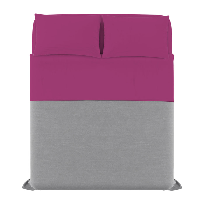 COMPLETO LETTO ELEGANT MADE IN ITALY MICROFIBRA - FUCSIA MATRIMONIALE