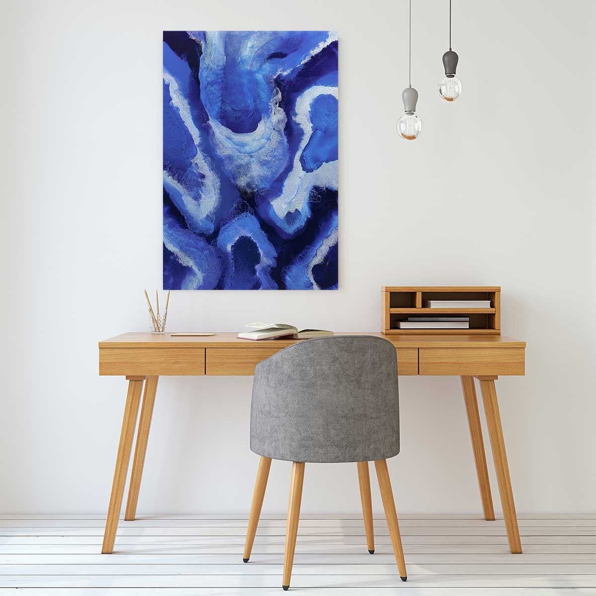 Tableau bleu malte Toile imprimée