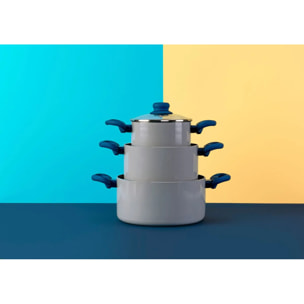 Faitout avec dosage d'huile et couvercle 20 cm Tasty Casserole