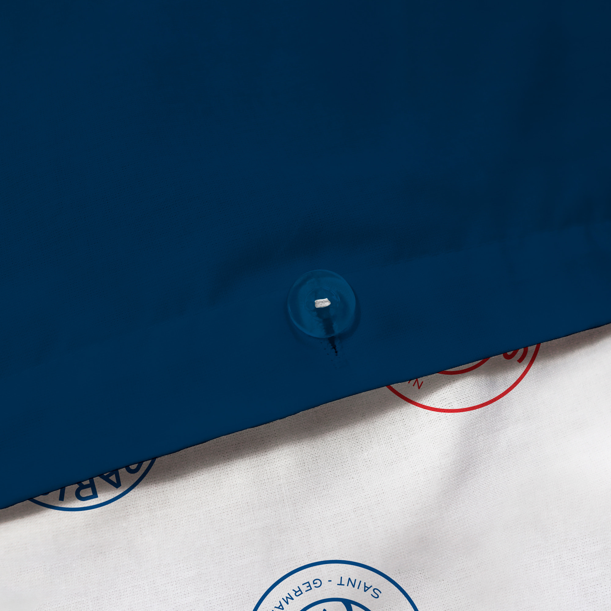 Parure de lit imprimée 100% coton, PSG MINIMALISTE