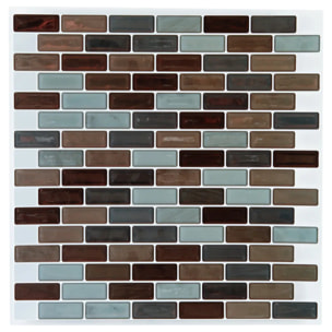 Sticker carrelage rectangulaire D25x25cm en PVC