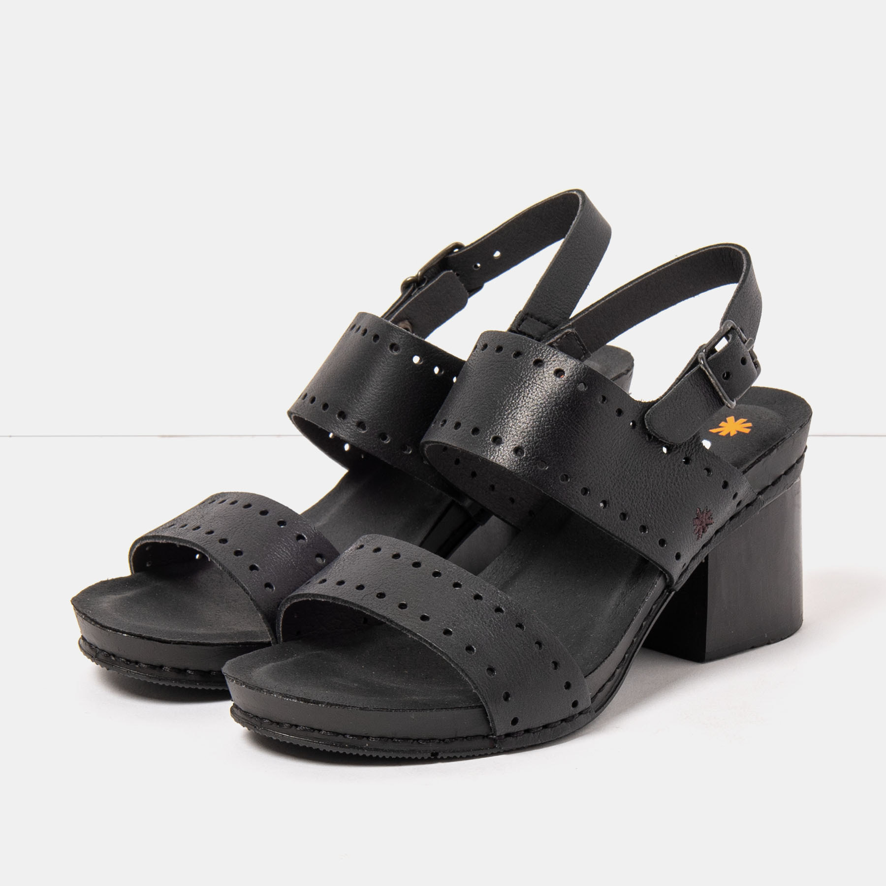 Sandalias con tacón 1864 ROMA BLACK/ I WISH color Black