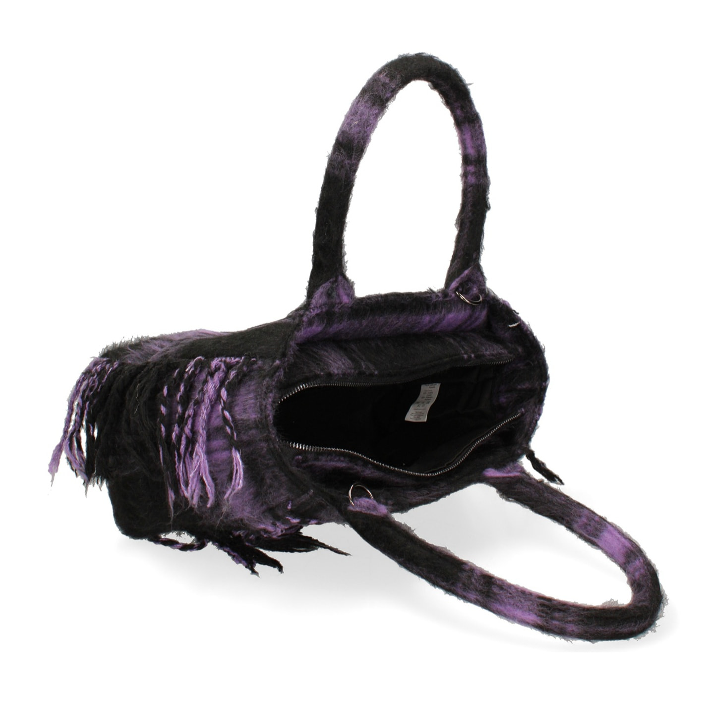 Borsa a mano da donna - Modello False - 100% lana e tessuto - 30.0 x 22.0 x 15.0 cm