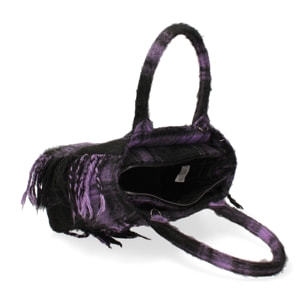 Borsa a mano da donna - Modello False - 100% lana e tessuto - 30.0 x 22.0 x 15.0 cm