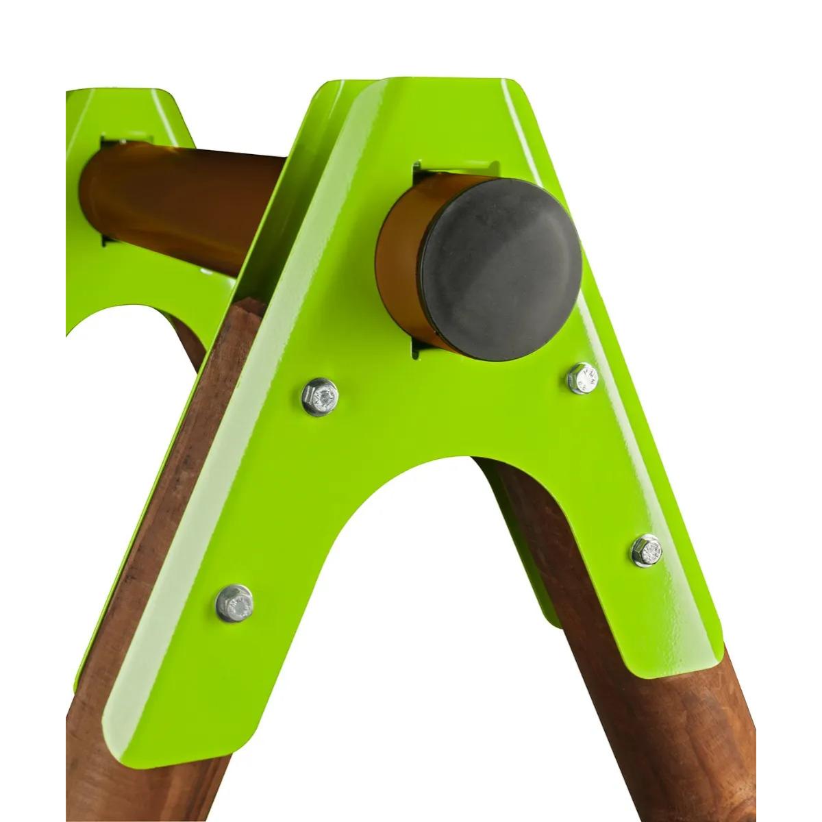 Balançoire en bois poutre métal 2,30 m Techwood Premium CHURRO - 6 enfants