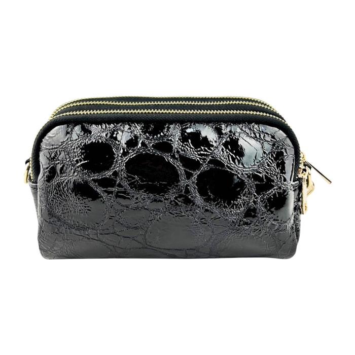 Pochette Cheval Firenze Saint Moritz Cocco Nero