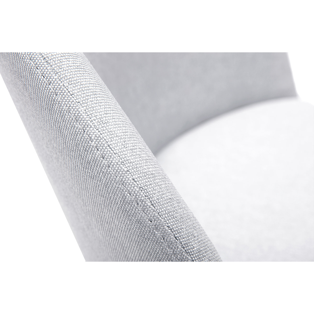 Chaises scandinaves en tissu gris clair et bois clair massif (lot de 2) CELESTE