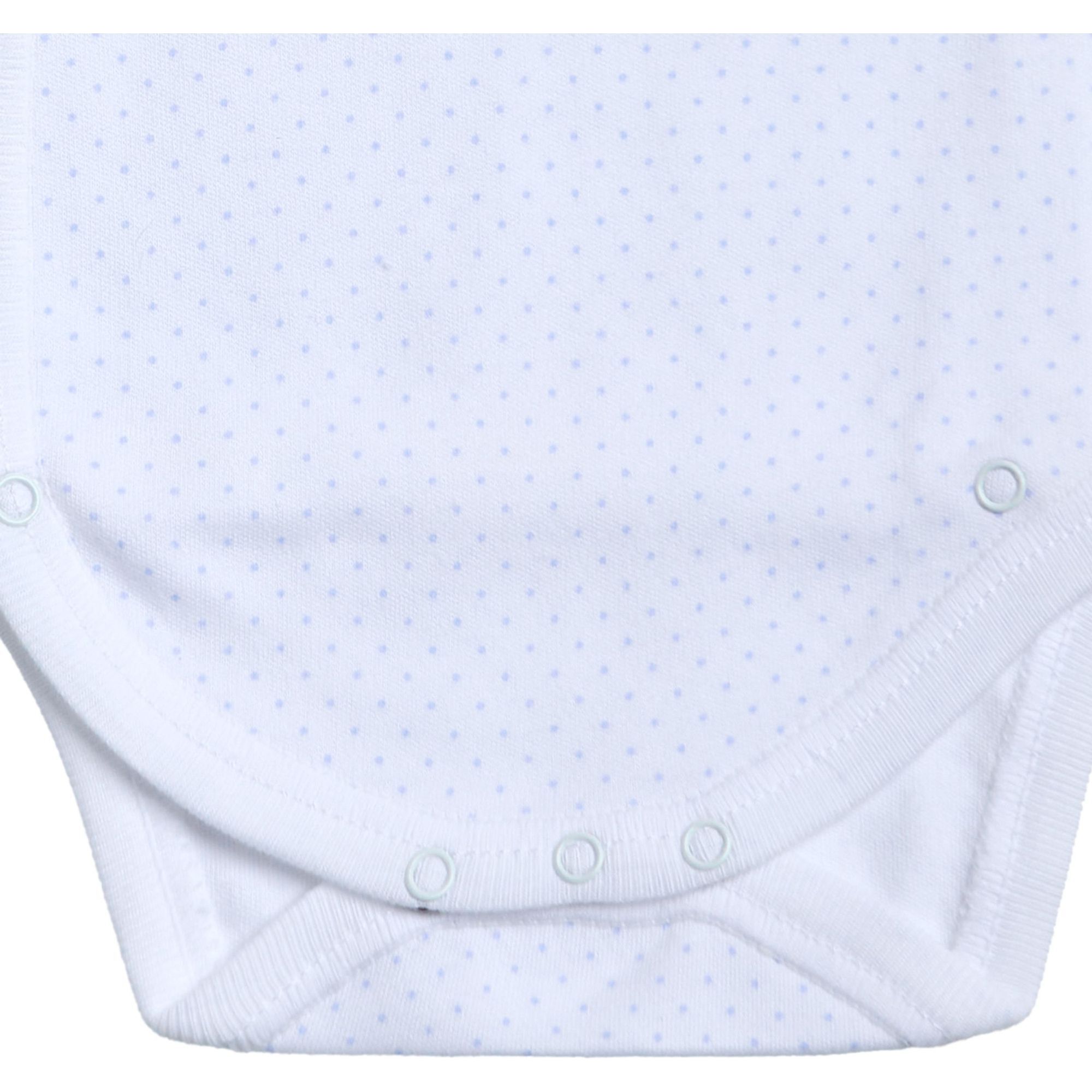 Body cruzado bebé manga larga topos