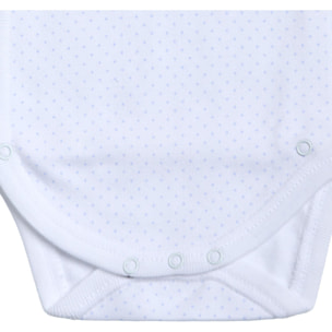 Body cruzado bebé manga larga topos