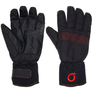 Guanti Briko Uomo Donna Nero Neve Glove