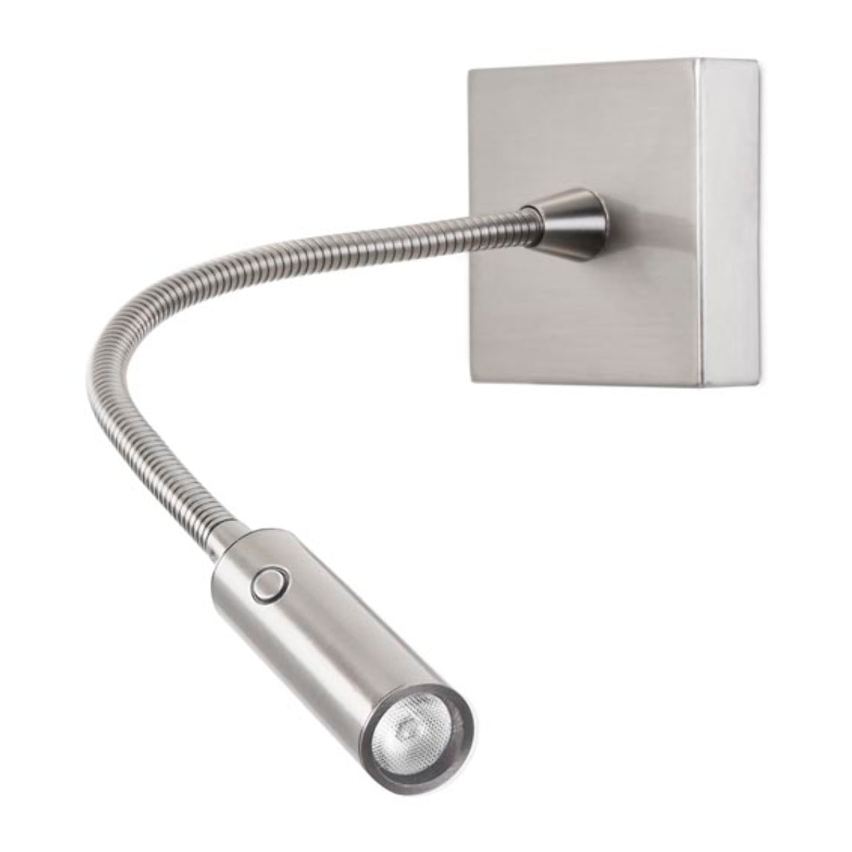 LEDS C4 Luz de lectura Tip LED 4.2 Blanco cálido - 3000K TOUCH DIMMING Níquel satinado 175lm