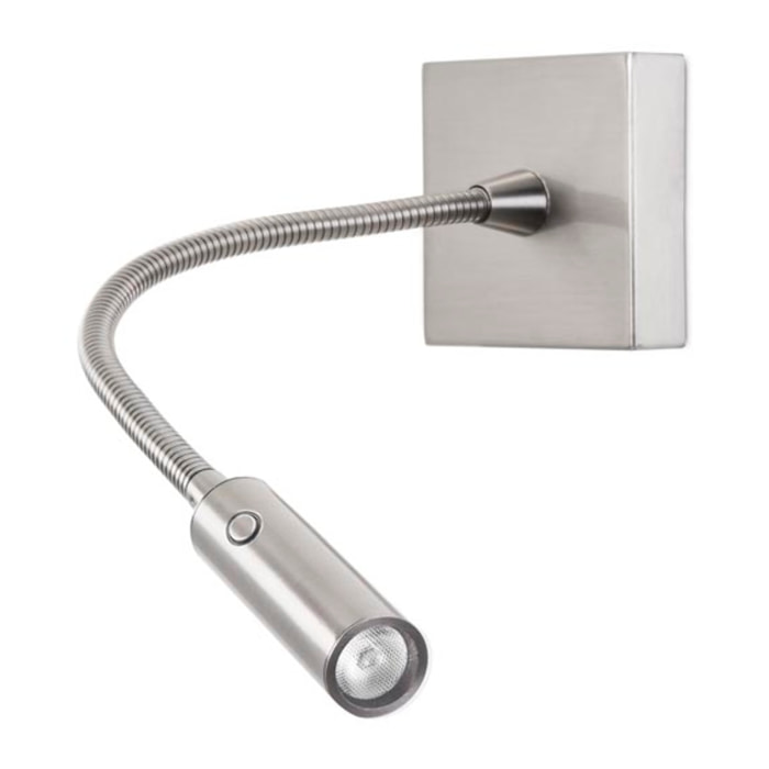 LEDS C4 Luz de lectura Tip LED 4.2 Blanco cálido - 3000K TOUCH DIMMING Níquel satinado 175lm