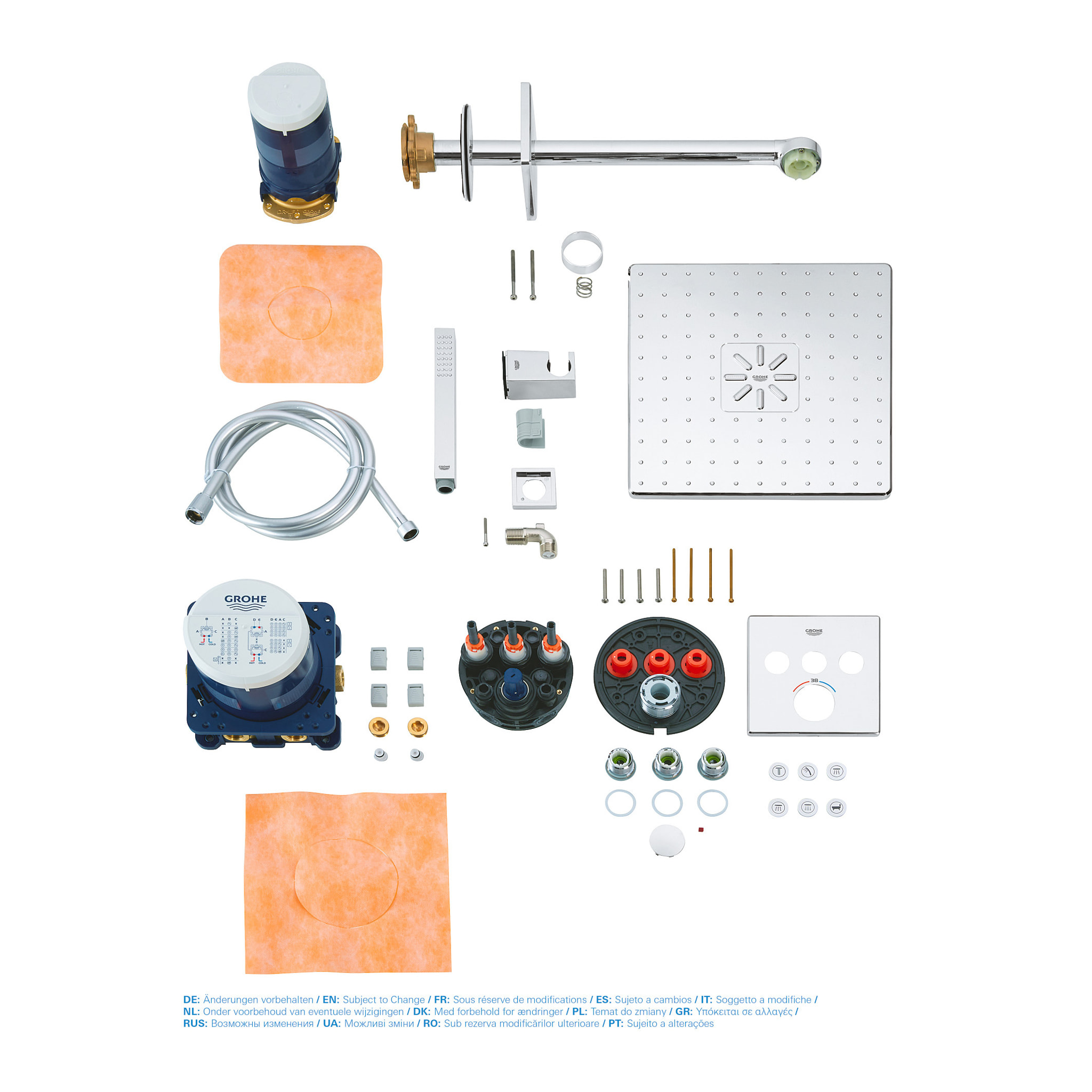 GROHE Grohtherm SmartControl Ensemble de douche Rainshower SmartActive 310 Cube