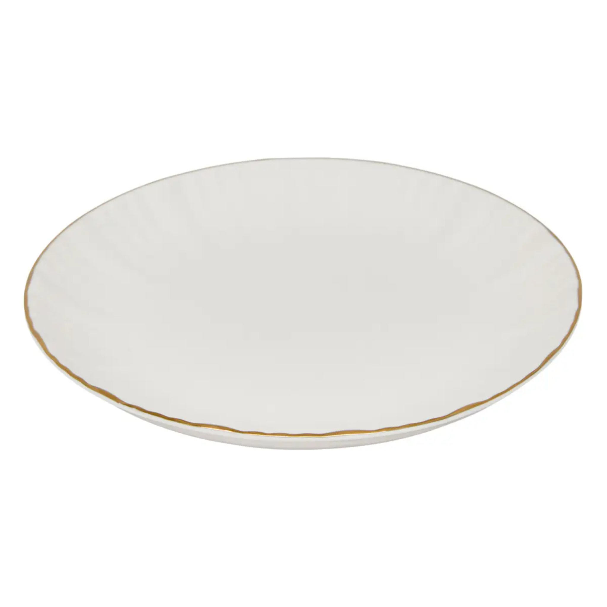 Assiette à pain Daphné ronde D.14cm blanc
