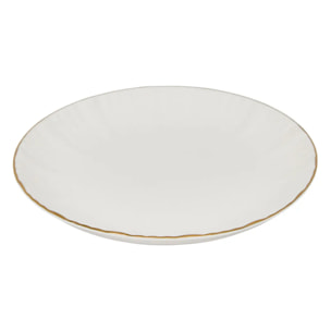 Assiette à pain Daphné ronde D.14cm blanc