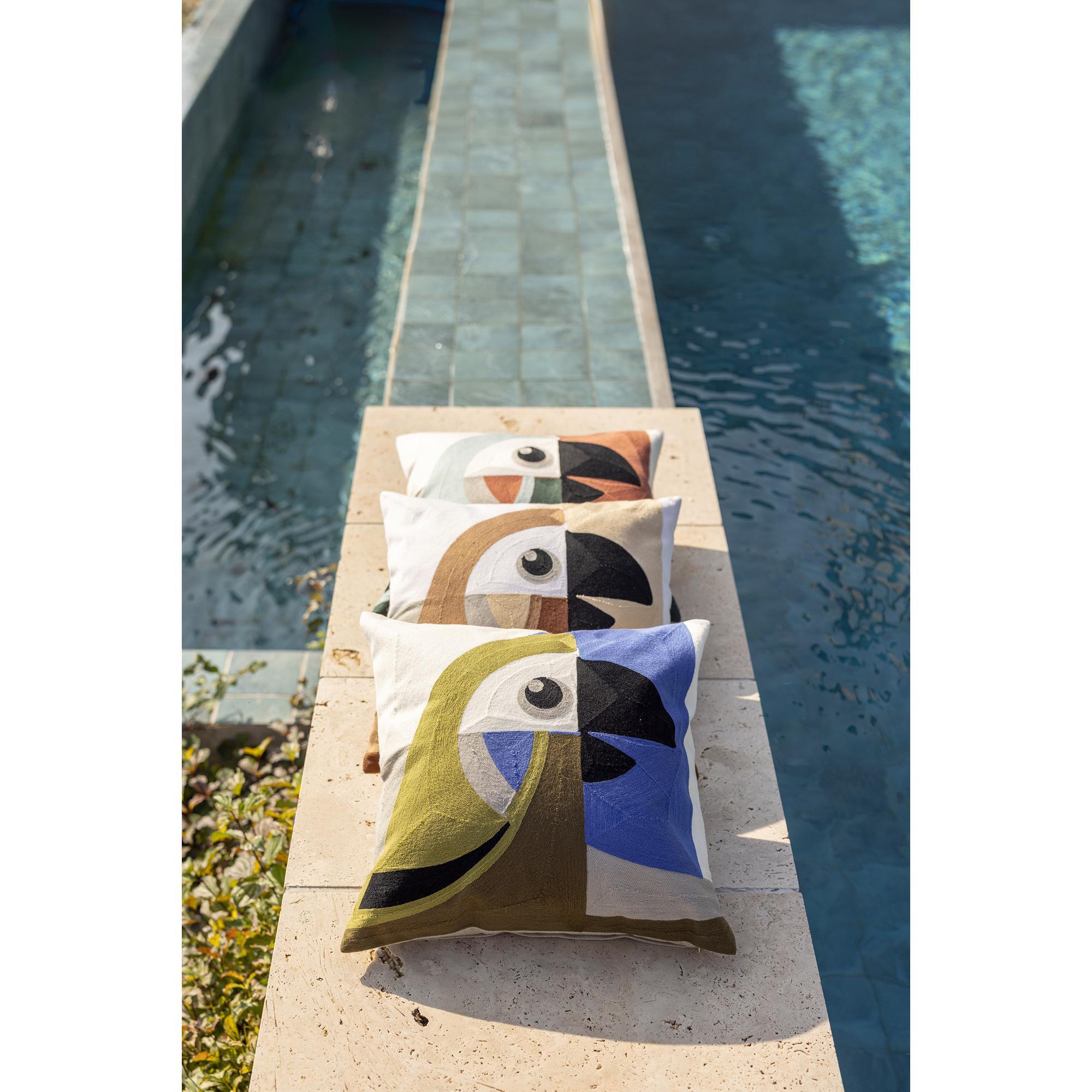 Coussin brodé Loro