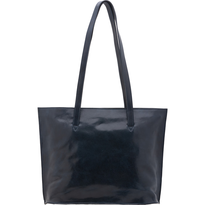 Borsa a spalla  da donna In Vera pelle Made in Italy 31x43x10 cm