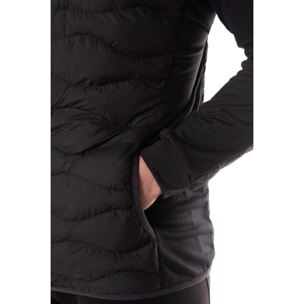 Chaqueta para hombre ECOON ECOActive Hybrid Insulated Jacket - Negro con marca en blanco