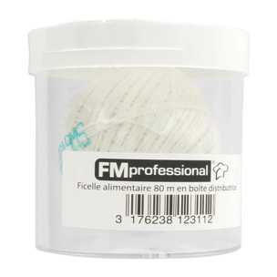Pelote de ficelle alimentaire de 80 m avec distributeur FM Professional