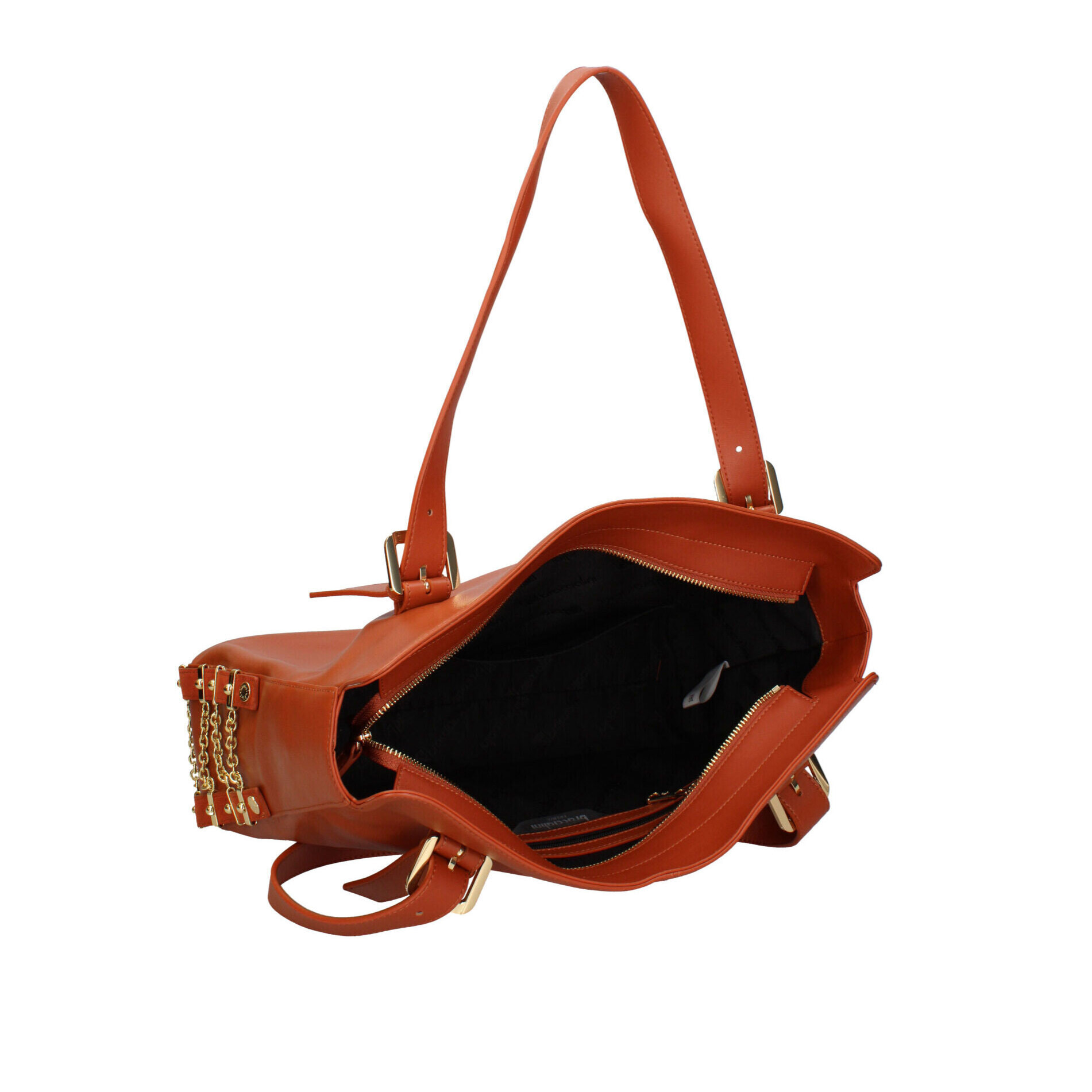 Borsa a spalla  da donna In Vera pelle Made in Italy 38,5x31,5x11 cm