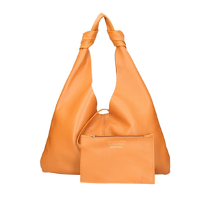 Borsa a spalla da donna In Vera pelle Made in Italy 40x42x2 cm