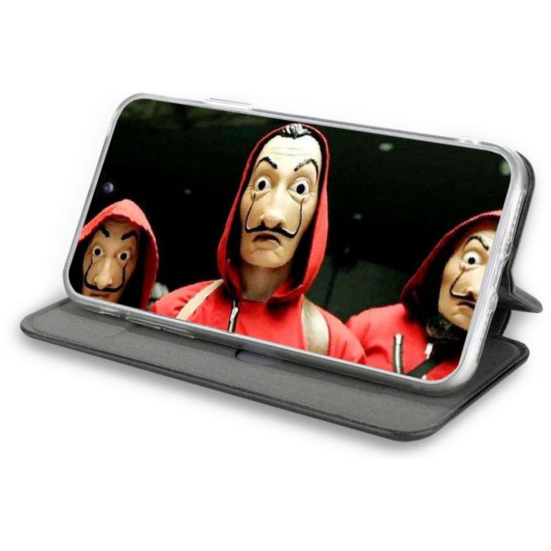 Etui IBROZ Oppo Reno 6 Pro Cuir noir